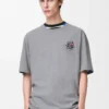 Loose fit T-shirt in cotton Grey Melange