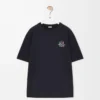 Loose fit T-shirt in cotton Navy Blue Loose fit T-shirt in cotton Navy Blue
