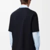 Loose fit T-shirt in cotton Navy Blue Loose fit T-shirt in cotton Navy Blue