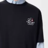 Loose fit T-shirt in cotton Navy Blue Loose fit T-shirt in cotton Navy Blue