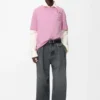 Loose fit T-shirt in cotton Pink