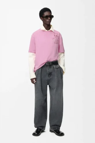 Loose fit T-shirt in cotton Pink