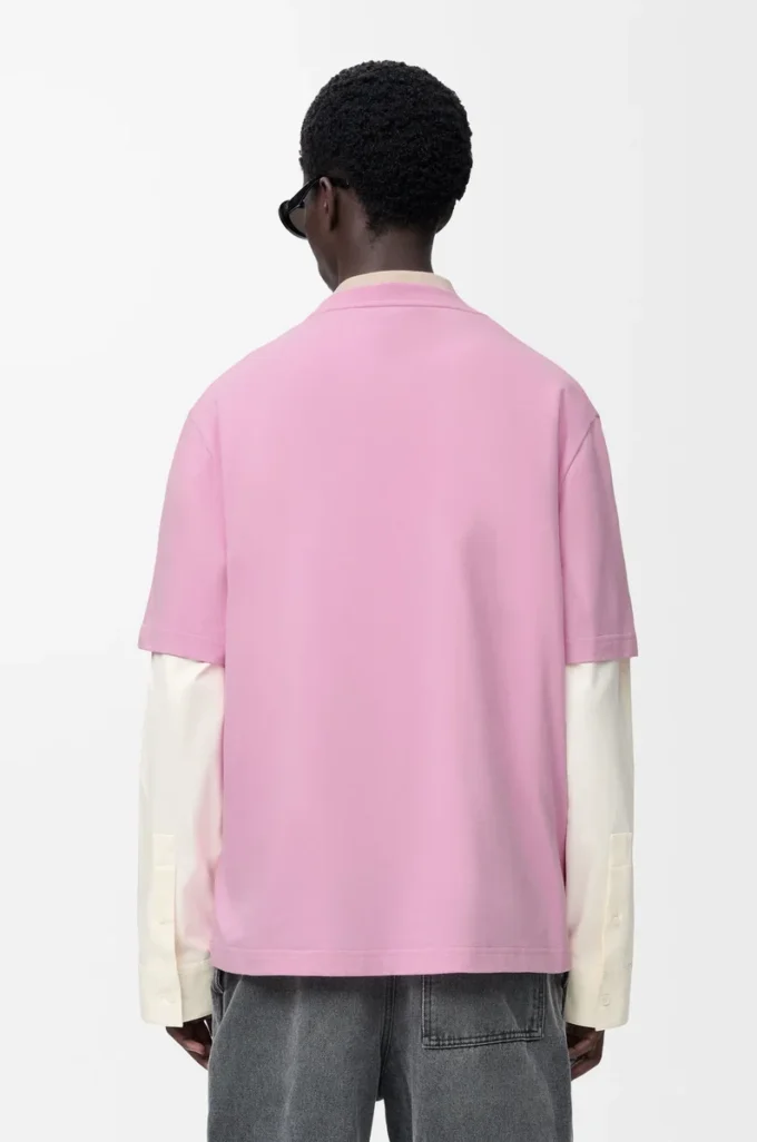 Loose fit T-shirt in cotton Pink