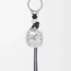 Magpie dice charm Deep Navy/Silver
