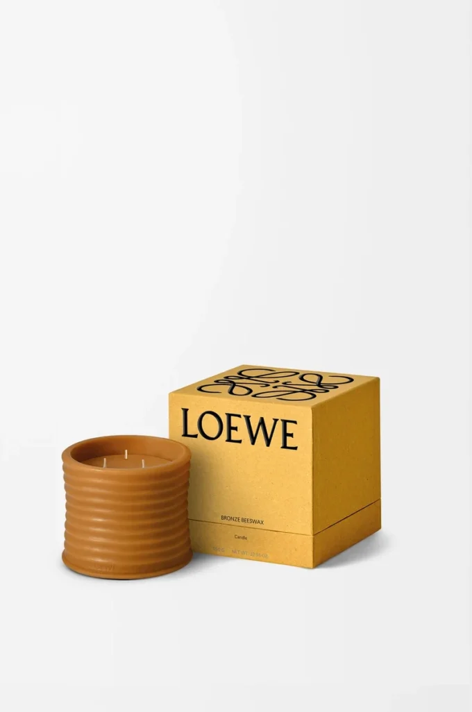 Medium Bronze beeswax candle Amber Medium Bronze beeswax candle Amber