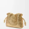 Medium Flamenco clutch in laminated lambskin Gold Medium Flamenco clutch in laminated lambskin Gold