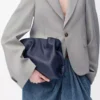 Medium Flamenco clutch in nappa calfskin Abyss Blue Medium Flamenco clutch in nappa calfskin Abyss Blue