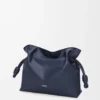 Medium Flamenco clutch in nappa calfskin Abyss Blue Medium Flamenco clutch in nappa calfskin Abyss Blue