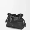 Medium Flamenco clutch in nappa calfskin Black Medium Flamenco clutch in nappa calfskin Black