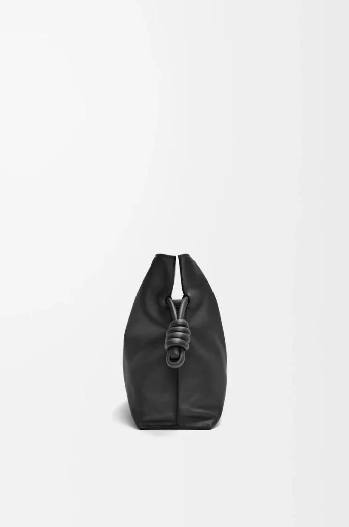 Medium Flamenco clutch in nappa calfskin Black Medium Flamenco clutch in nappa calfskin Black