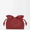 Medium Flamenco clutch in nappa calfskin Burnt Red Medium Flamenco clutch in nappa calfskin Burnt Red