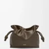 Medium Flamenco clutch in nappa calfskin Chocolate Medium Flamenco clutch in nappa calfskin Chocolate