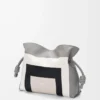 Medium Flamenco clutch in nappa calfskin Grey/Light Ghost Medium Flamenco clutch in nappa calfskin Grey/Light Ghost