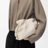 Medium Flamenco clutch in nappa calfskin Sea Salt Medium Flamenco clutch in nappa calfskin Sea Salt