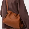 Medium Flamenco clutch in nappa calfskin Squirrel