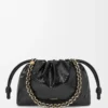 Medium Flamenco purse in eel Black Medium Flamenco purse in eel Black
