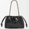 Medium Flamenco purse in eel Black Medium Flamenco purse in eel Black