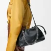 Medium Flamenco purse in fine grained calfskin Black