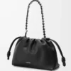Medium Flamenco purse in fine grained calfskin Black
