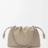 Medium Flamenco purse in fine grained calfskin Clay