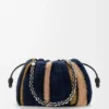 Medium Flamenco purse in jacquard knit Multicolor Deep Navy Medium Flamenco purse in jacquard knit Multicolor Deep Navy