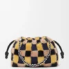 Medium Flamenco purse in jacquard knit Multicolor Deep Navy Medium Flamenco purse in jacquard knit Multicolor Deep Navy