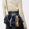Medium Flamenco purse in jacquard knit Multicolor Deep Navy Medium Flamenco purse in jacquard knit Multicolor Deep Navy
