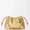 Medium Flamenco purse in laminated lambskin Gold Medium Flamenco purse in laminated lambskin Gold