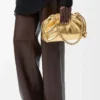 Medium Flamenco purse in laminated lambskin Gold Medium Flamenco purse in laminated lambskin Gold
