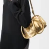 Medium Flamenco purse in laminated lambskin Gold Medium Flamenco purse in laminated lambskin Gold