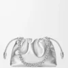Medium Flamenco purse in laminated lambskin Silver Medium Flamenco purse in laminated lambskin Silver
