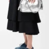 Medium Flamenco purse in laminated lambskin Silver Medium Flamenco purse in laminated lambskin Silver