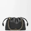 Medium Flamenco purse in mellow nappa lambskin Black Medium Flamenco purse in mellow nappa lambskin Black
