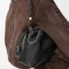 Medium Flamenco purse in mellow nappa lambskin Black