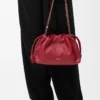 Medium Flamenco purse in mellow nappa lambskin Burnt Red