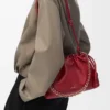 Medium Flamenco purse in mellow nappa lambskin Burnt Red