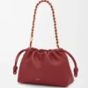 Medium Flamenco purse in mellow nappa lambskin Burnt Red