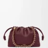 Medium Flamenco purse in mellow nappa lambskin Dark Burgundy Medium Flamenco purse in mellow nappa lambskin Dark Burgundy
