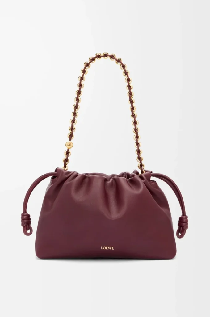 Medium Flamenco purse in mellow nappa lambskin Dark Burgundy Medium Flamenco purse in mellow nappa lambskin Dark Burgundy