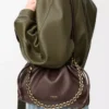 Medium Flamenco purse in mellow nappa lambskin Dark Chestnut