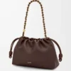 Medium Flamenco purse in mellow nappa lambskin Dark Chestnut