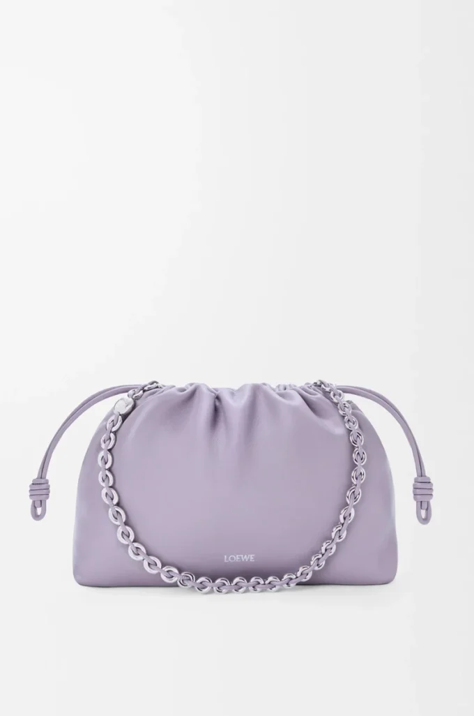 Medium Flamenco purse in mellow nappa lambskin Dirty Mauve Medium Flamenco purse in mellow nappa lambskin Dirty Mauve