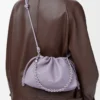 Medium Flamenco purse in mellow nappa lambskin Dirty Mauve Medium Flamenco purse in mellow nappa lambskin Dirty Mauve