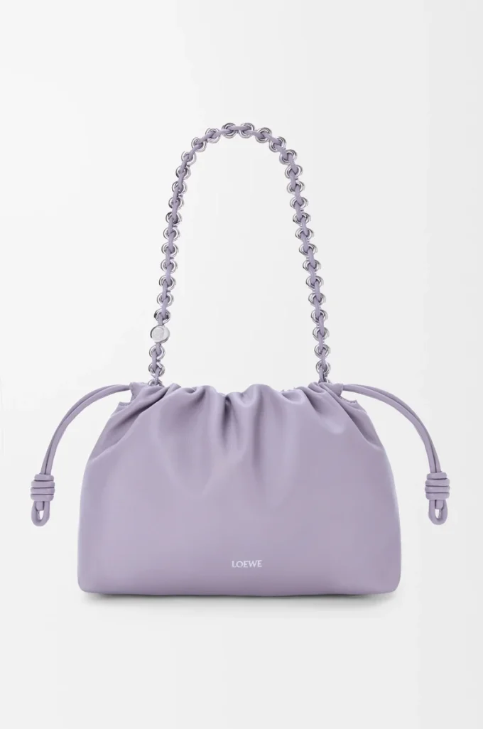 Medium Flamenco purse in mellow nappa lambskin Dirty Mauve Medium Flamenco purse in mellow nappa lambskin Dirty Mauve