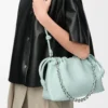 Medium Flamenco purse in mellow nappa lambskin Frozen Medium Flamenco purse in mellow nappa lambskin Frozen