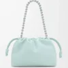 Medium Flamenco purse in mellow nappa lambskin Frozen Medium Flamenco purse in mellow nappa lambskin Frozen