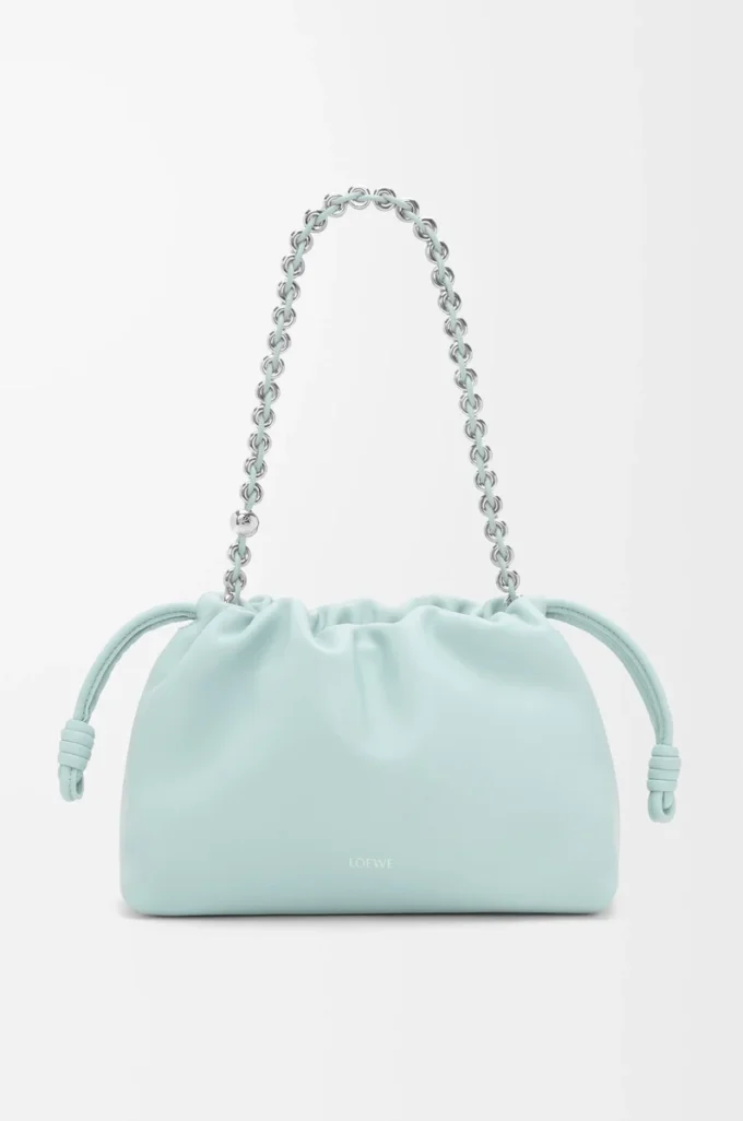 Medium Flamenco purse in mellow nappa lambskin Frozen Medium Flamenco purse in mellow nappa lambskin Frozen