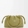 Medium Flamenco purse in mellow nappa lambskin Light Moss Medium Flamenco purse in mellow nappa lambskin Light Moss