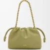 Medium Flamenco purse in mellow nappa lambskin Light Moss Medium Flamenco purse in mellow nappa lambskin Light Moss