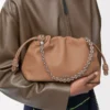 Medium Flamenco purse in mellow nappa lambskin Mocha Medium Flamenco purse in mellow nappa lambskin Mocha